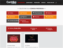 Tablet Screenshot of curitibadelivery.com.br